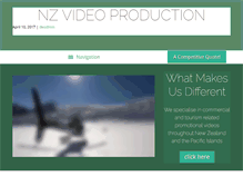 Tablet Screenshot of nzvideoproduction.com